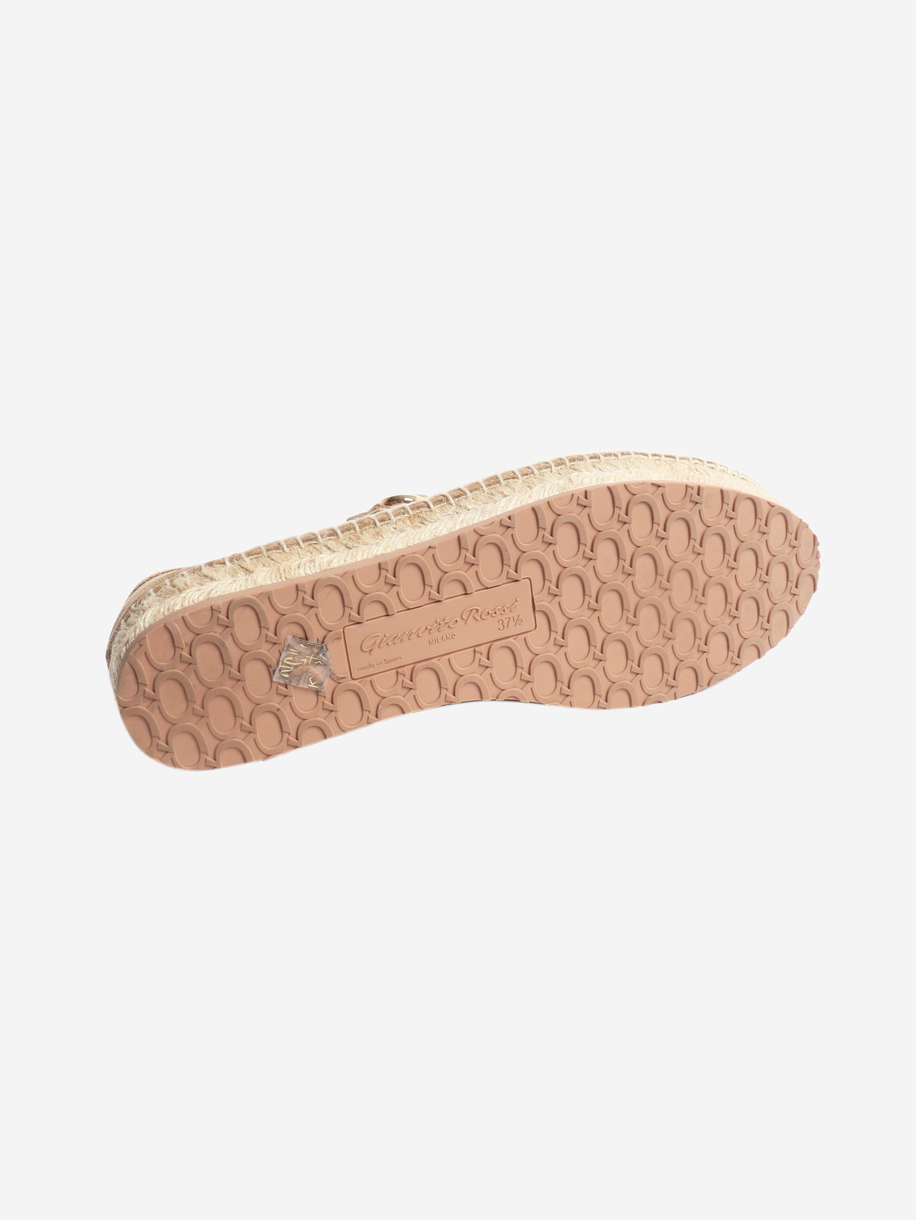 Brown suede espadrilles - size EU 37.5 Shoes Gianvito Rossi 