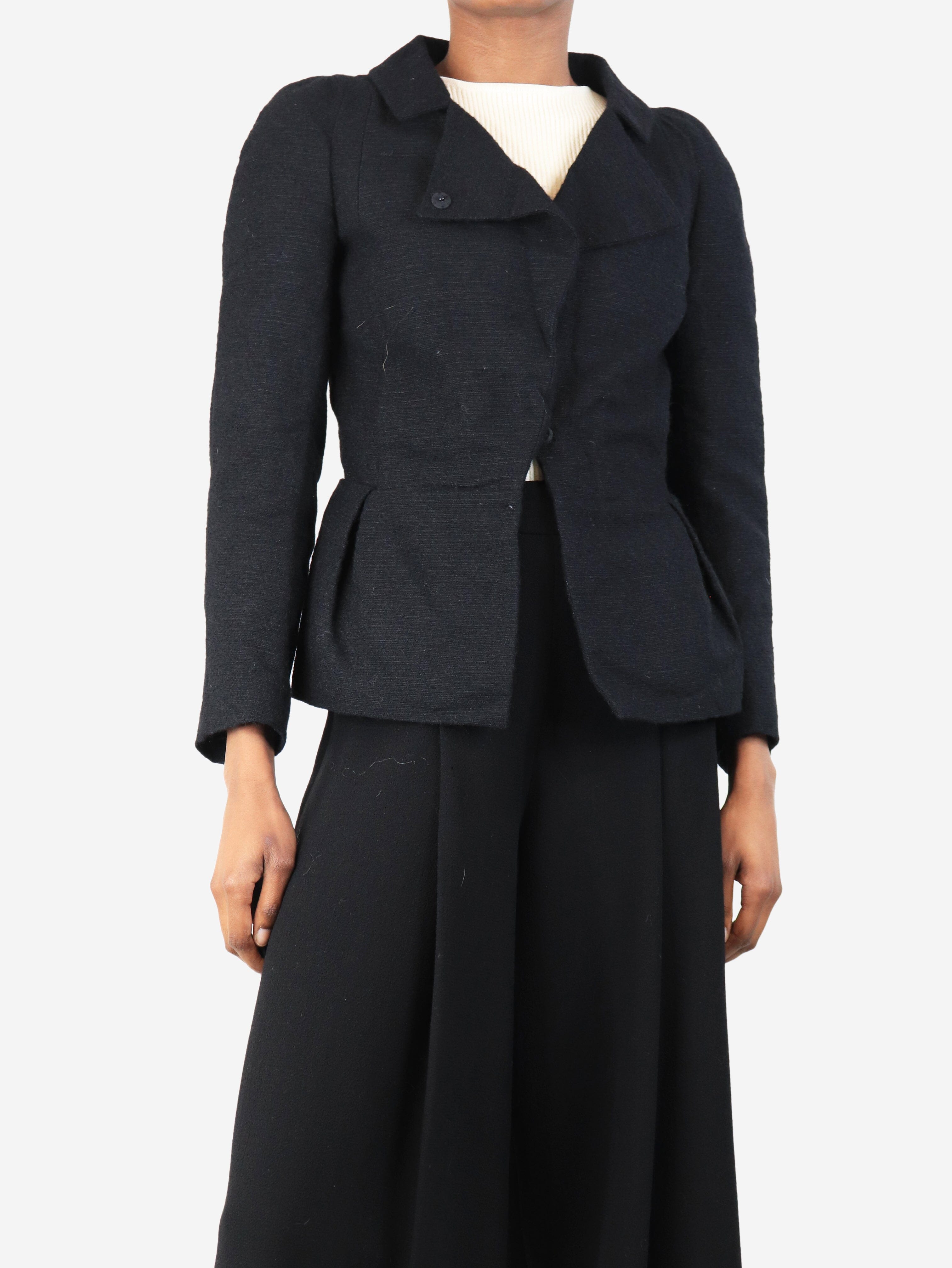 Black alpaca jacket - size UK 6 Coats & Jackets Marni 