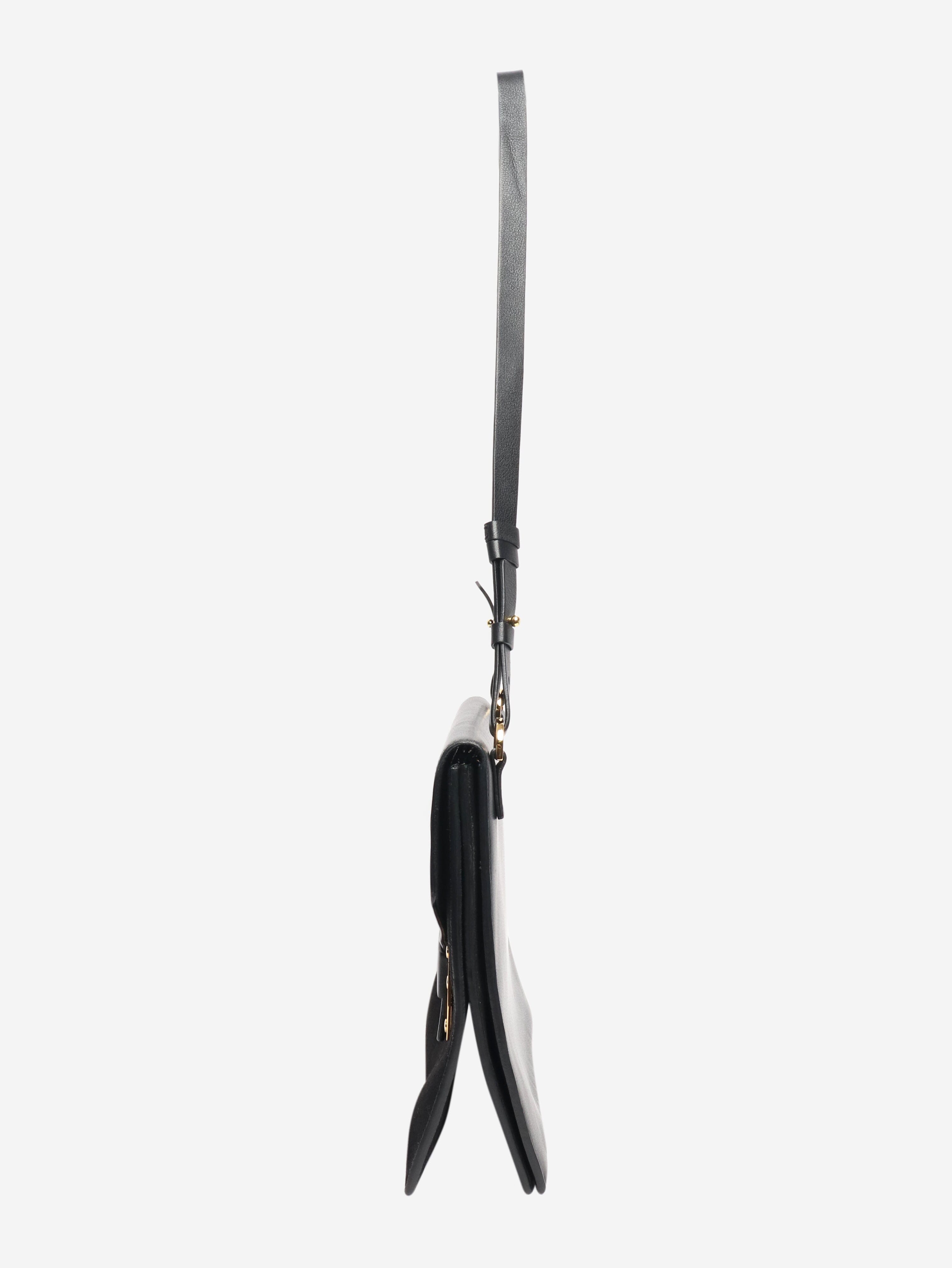 Black leather and suede bag Shoulder bags Sophie Hulme 