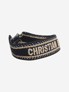 Christian Dior Dark blue embroidered braclet