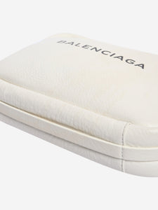 Balenciaga White leather crossbody bag