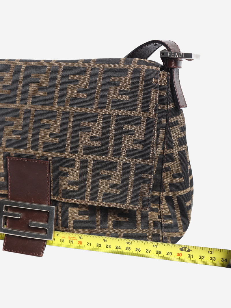 Brown Zucca canvas Mamma Baguette shoulder bag Shoulder bags Fendi 