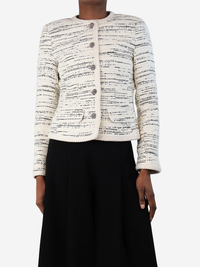 Ecru Roza tweed jacket - size UK 6 Coats & Jackets Ba&sh 