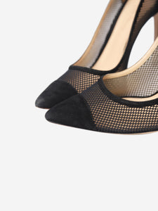 Gianvito Rossi Black suede mesh pumps - size EU 36 (UK 3)