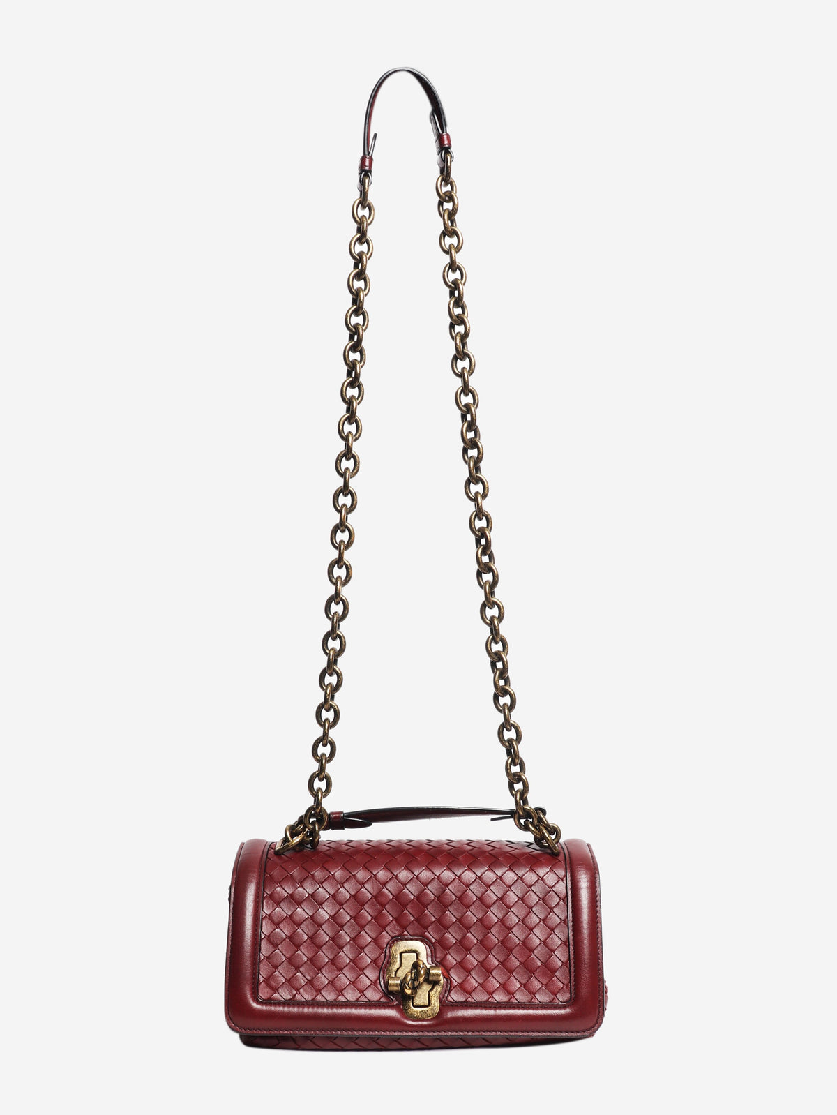 Burgundy Olimpia knot shoulder bag Shoulder bags Bottega Veneta 