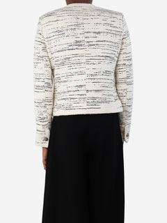 Ecru Roza tweed jacket - size UK 6 Coats & Jackets Ba&sh 