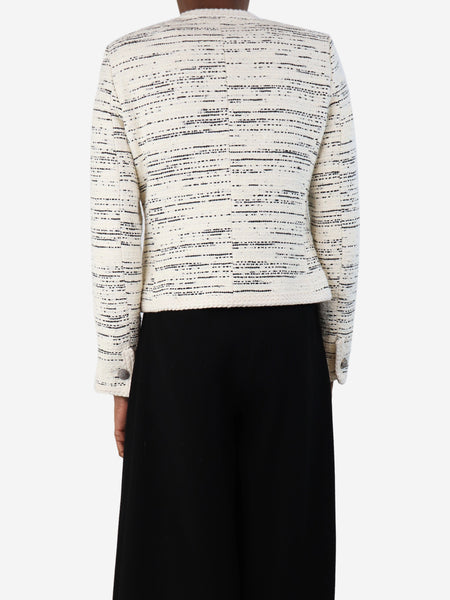 Ecru Roza tweed jacket - size UK 6 alternate image