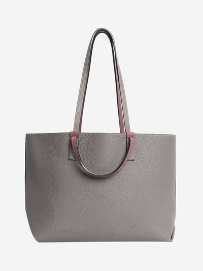 Grey leather tote bag Tote Bags Moynat 