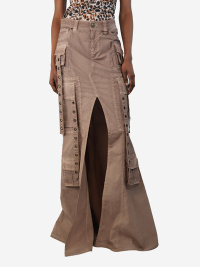 Brown cargo skirt - size UK 8 Skirts Blumarine 