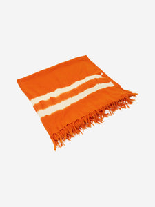 Issey Miyake Orange tie-dye scarf