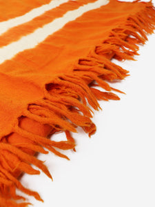 Issey Miyake Orange tie-dye scarf