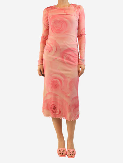 Pink mesh dress - size UK 12 Dresses Blumarine 