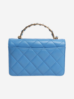 Blue small lambskin quilted crossbody bag Cross-body bags Chanel 