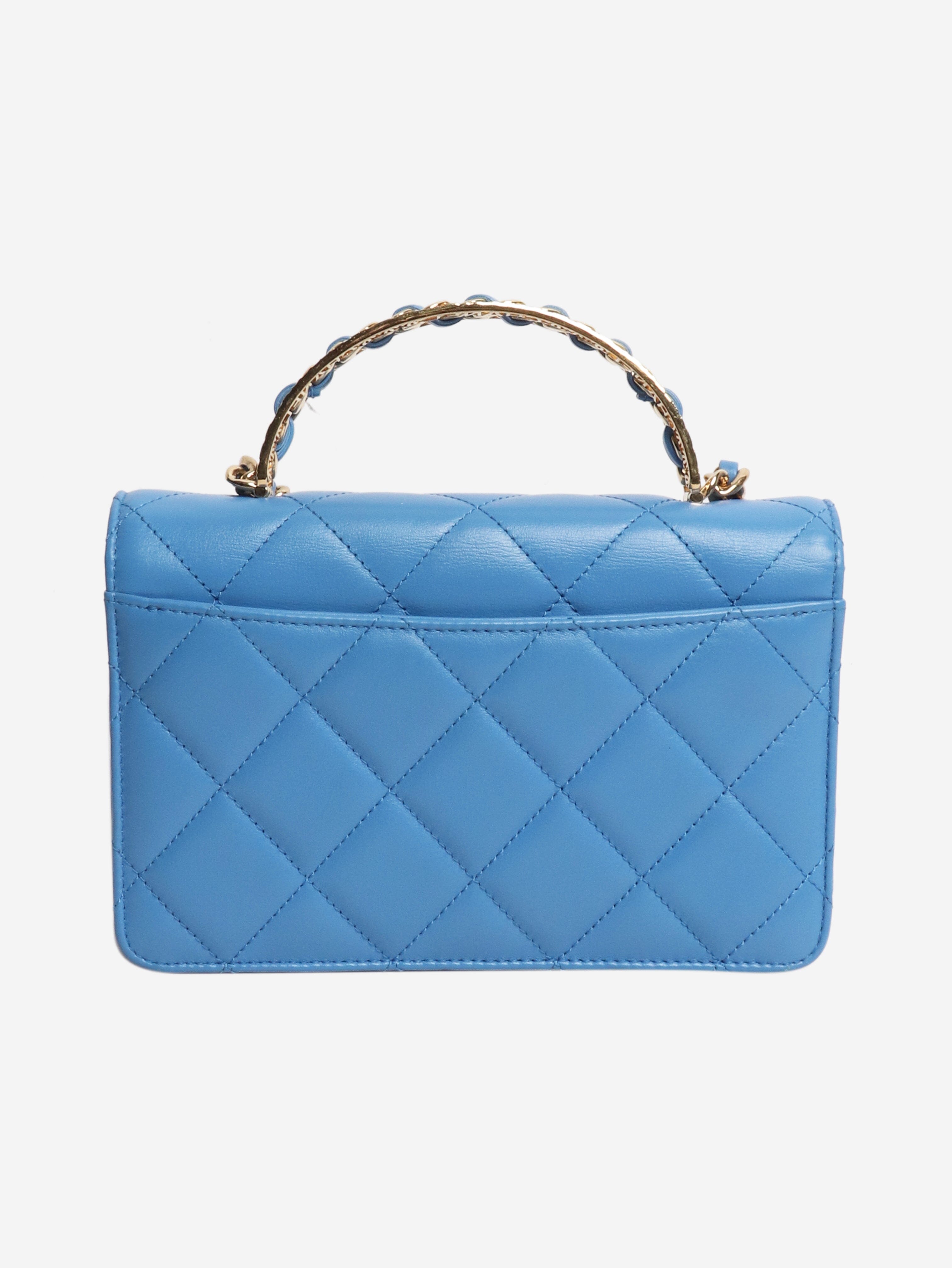 Blue small lambskin quilted crossbody bag Cross-body bags Chanel 