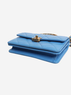 Blue small lambskin quilted crossbody bag Cross-body bags Chanel 