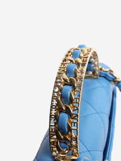 Blue small lambskin quilted crossbody bag Cross-body bags Chanel 