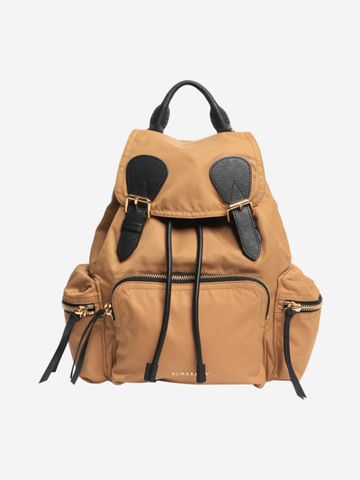 Burberry Beige nylon and leather backpack Backpacks Burberry 