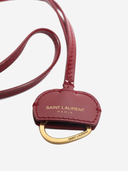 Red patent leather bag charm alternate image