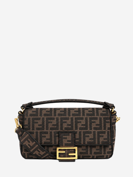 Brown FF jacquard Baguette shoulder bag product image