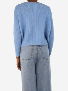 Weekend Max Mara Light blue ribbed sweater - size XS