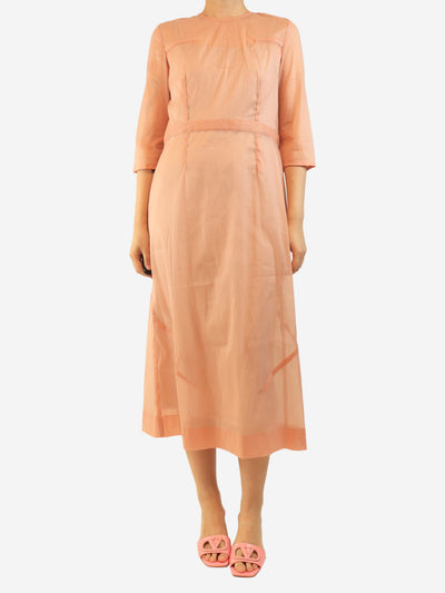 Pink 3/4 sleeved sheer dress - size S Dresses Victoria Beckham 