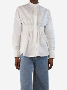 Stella McCartney White ribbed shirt - size UK 6