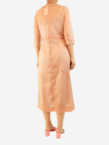 Pink 3/4 sleeved sheer dress - size S Dresses Victoria Beckham 