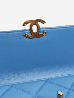 Blue small lambskin quilted crossbody bag Cross-body bags Chanel 