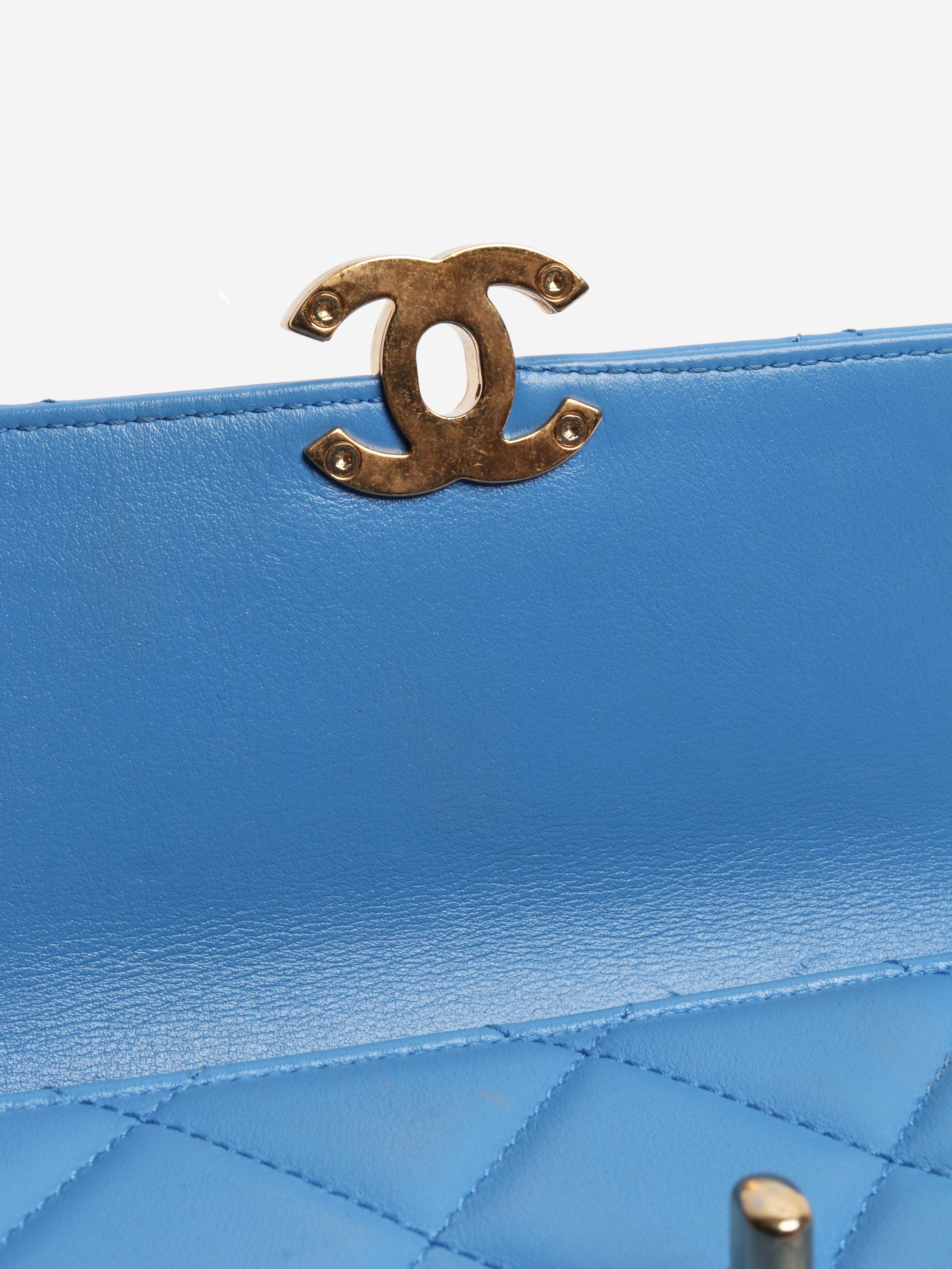 Blue small lambskin quilted crossbody bag Cross-body bags Chanel 