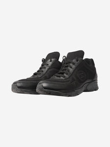 Chanel Black CC mesh trainers - size EU 37