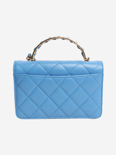 Blue small lambskin quilted crossbody bag Cross-body bags Chanel 