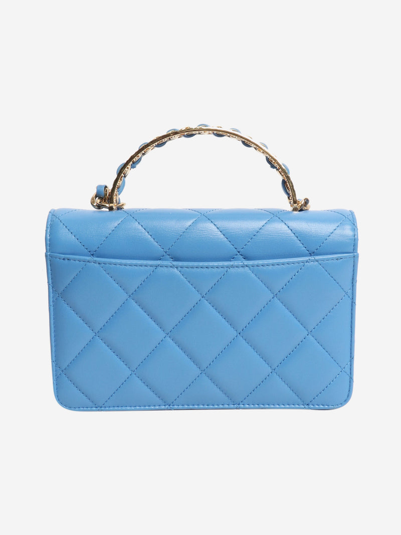 Blue small lambskin quilted crossbody bag Cross-body bags Chanel 