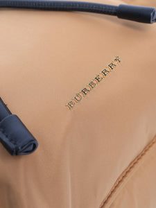 Burberry Beige nylon and leather backpack