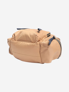 Burberry Beige nylon and leather backpack