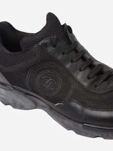 Chanel Black CC mesh trainers - size EU 37