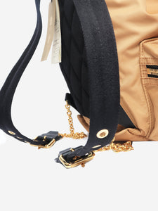 Burberry Beige nylon and leather backpack