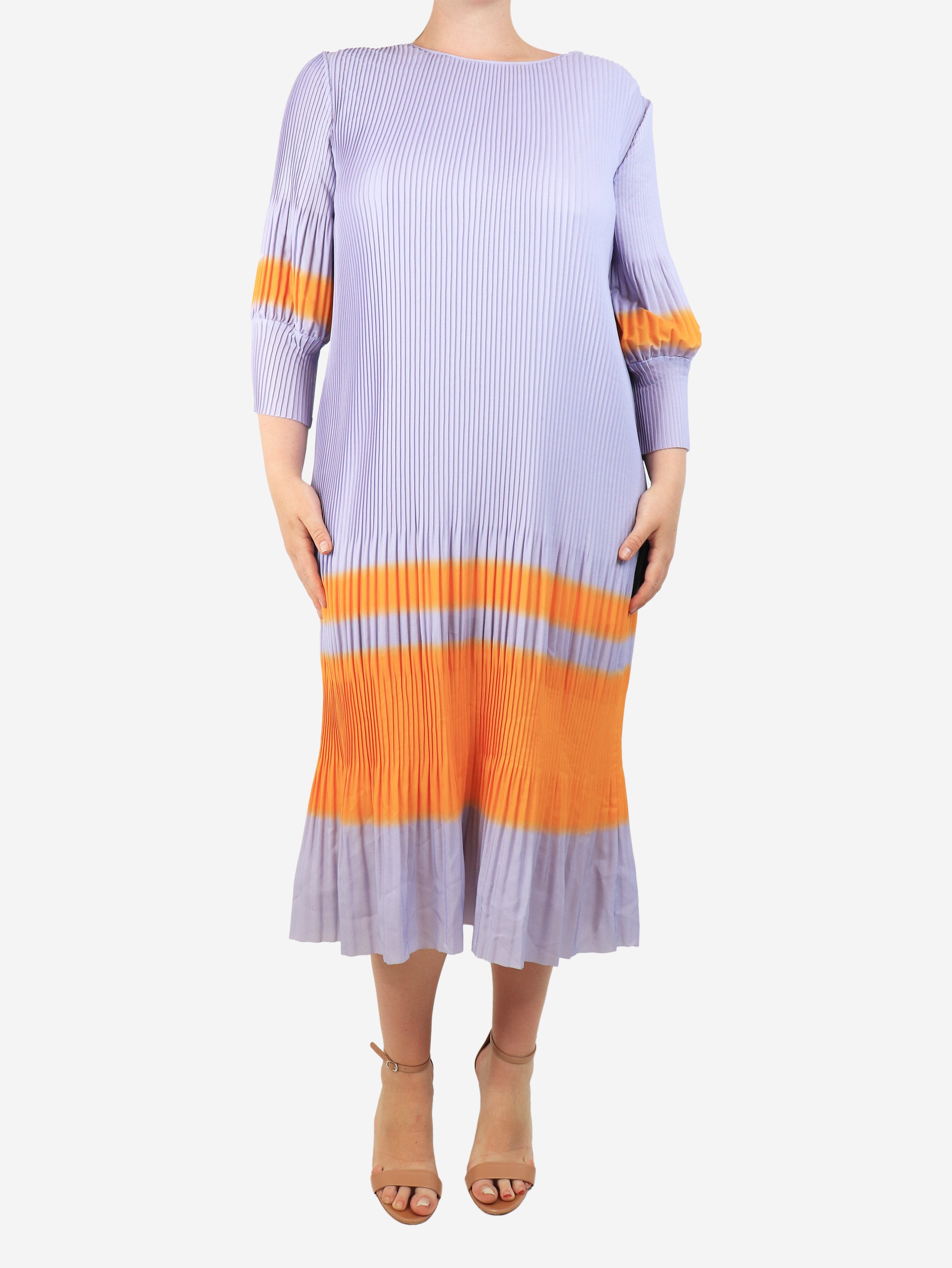 Dries Van Noten Lilac pleated flowy dress - size M Dresses Dries Van Noten 