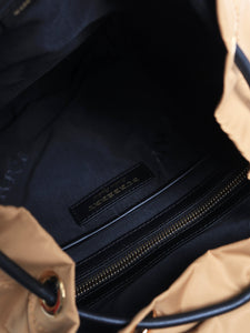 Burberry Beige nylon and leather backpack