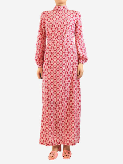 Pink printed maxi dress - size S Dresses Catherine Prevost 