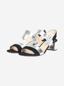 Prada Black and silver sandal heels - size EU 37.5