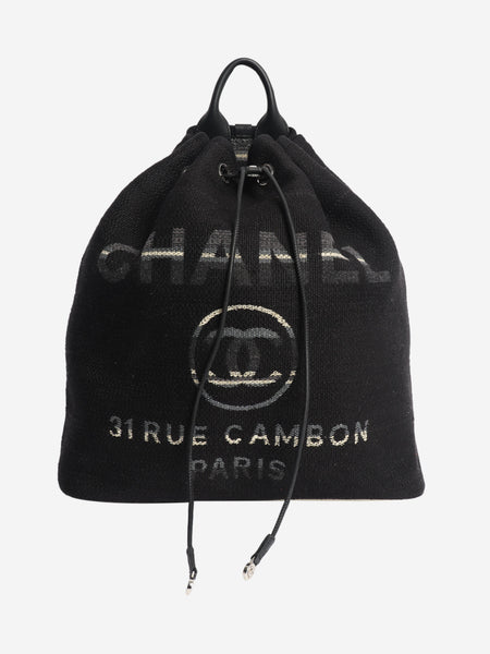 Black 2018 Rue Cambon canvas backpack product image