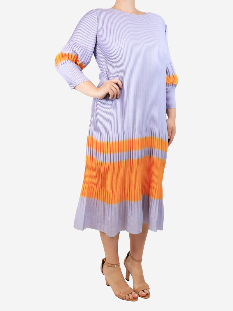 Dries Van Noten Lilac pleated flowy dress - size M Dresses Dries Van Noten 