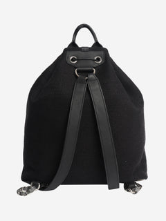 Black 2018 Rue Cambon canvas backpack Backpacks Chanel 