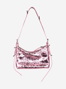 Givenchy Pink 2023 Mini Voyou bag in laminated leather
