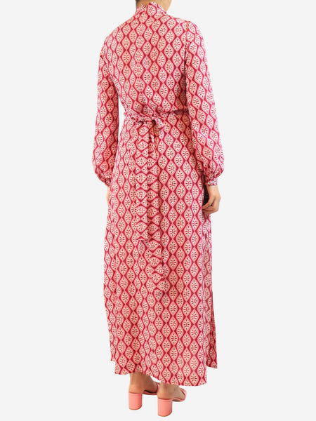 Pink printed maxi dress - size S alternate image