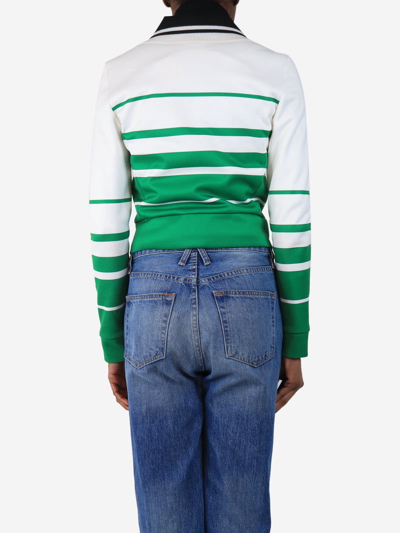Green cropped stripe jacket - size XS Coats & Jackets Casablanca 