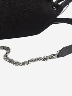 Black 2018 Rue Cambon canvas backpack Backpacks Chanel 
