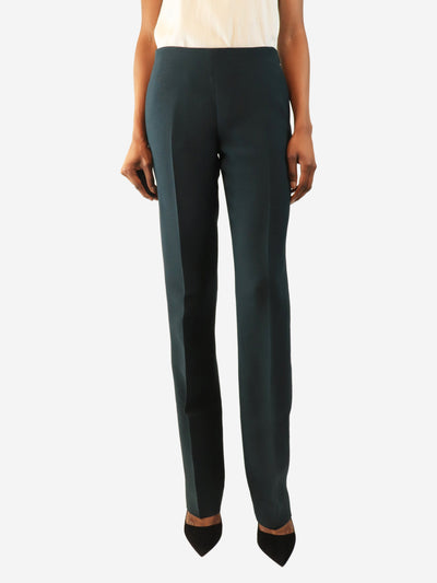 Green slim-leg trousers - size UK 6 Trousers The Row 