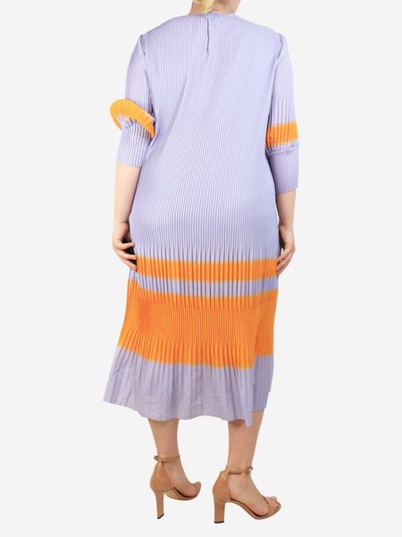 Dries Van Noten Lilac pleated flowy dress - size M alternate image