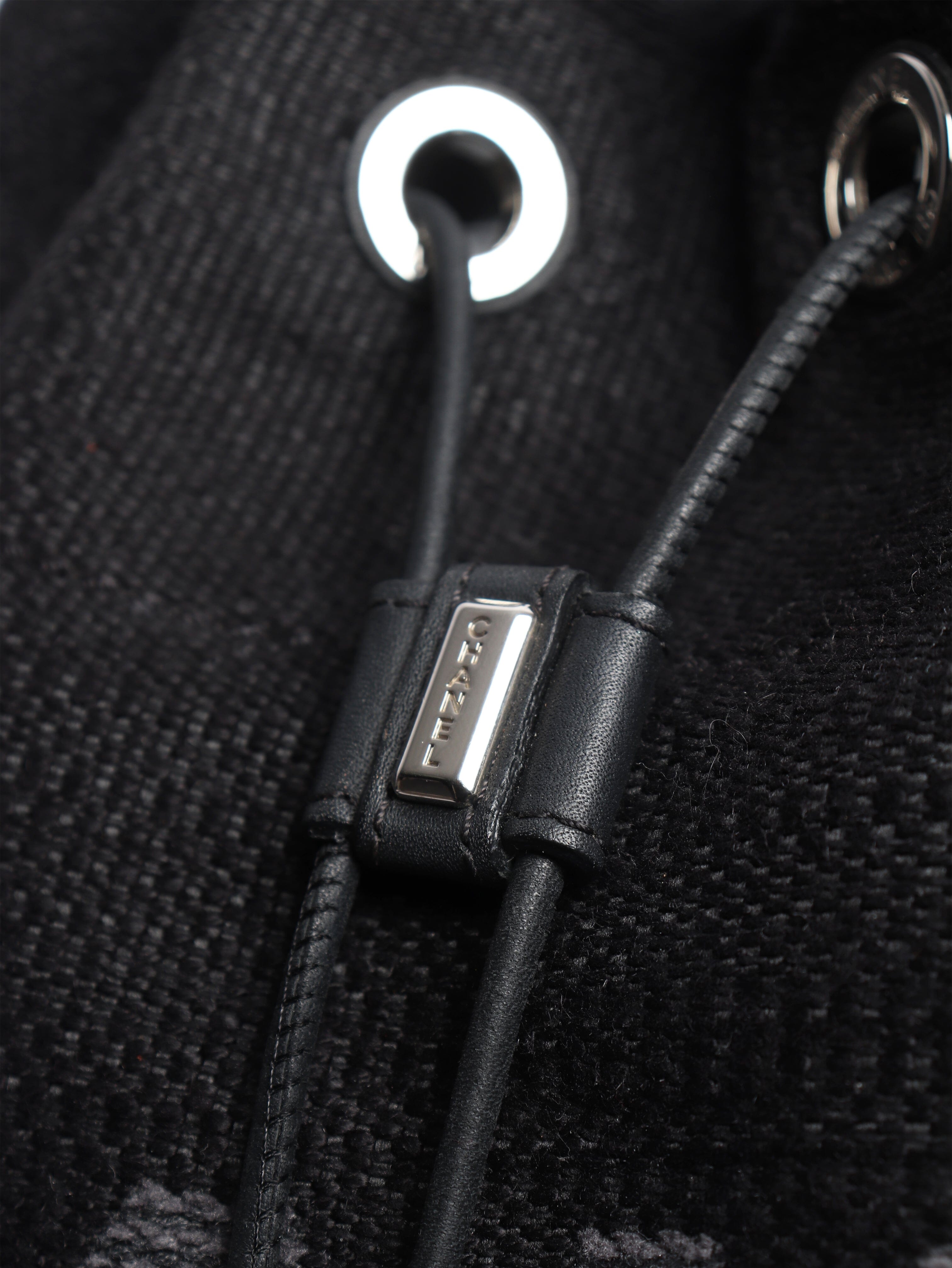 Black 2018 Rue Cambon canvas backpack Backpacks Chanel 